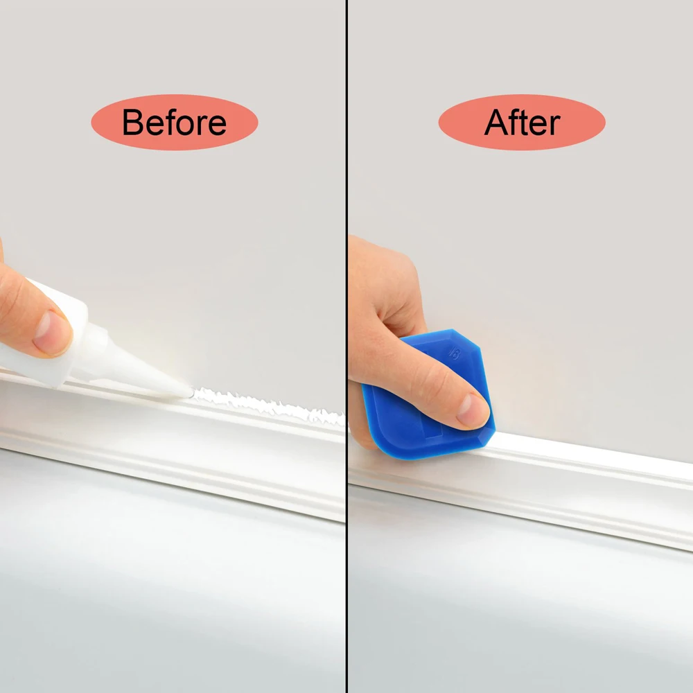 4pcs Caulking Tool Set Cement Scraper Sealant Remover for Shower Tile Grout Edge Removal Kitchen Bathroom Home Cleaning Spatula - Image 2